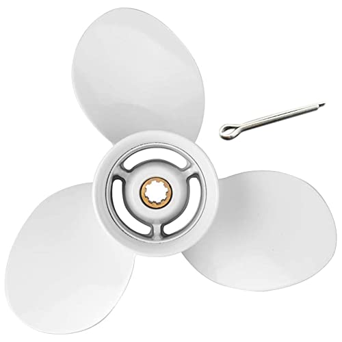 Hélice hors-bord 9 1/4X9 pour bateau moteur 9.9ch et 15ch en alu
