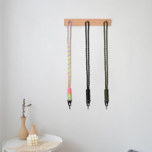 Vicloon Paracord Schlüsselanhänger, 1 Stück Umhängeband Schlüsselband, Paracord Lanyard mit Metall Ring und Adlerschnabelknopf Geflochtenes Lanyard für Schlüssel, Ausweishalter (Armeegrün)