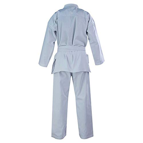 Chocho Track Karate Suit Gi Adult Student Aikido Martial Arts Free Belt Kids 110Cm To 200Cm (4/170Cm, White) #TOP2