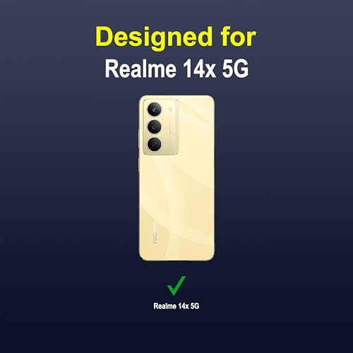 Image of Zapcase Back Case Cover for Realme 14x 5G | Compatible for Realme 14x 5G Back Cover | Liquid Silicon Magic Case with Camera Protection | Sapphire