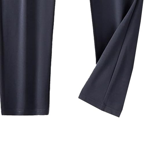 Men's Stretch Quick Drying Pant Casual Slim Fit Workout Joggers Comfort Business Waffle Knit Trousers4