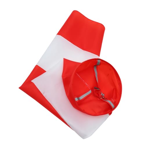 VALICLUD Manga de Viento Reflectante para Exteriores Bolsa Direccional de 100 CM Tela Oxford Color Rojo y Indicador de Dirección para Jardinería y Decoración al Aire Libre