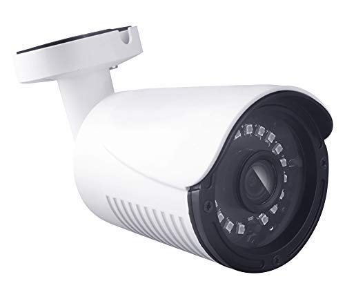 Eversecu Security Camera H.265 1080P POE(Power Over Ethernet) IP Camera Outdoor, Home Security Surveillance Camera, 20Meter Night Vision, IP66 Waterproof, Stabler Than WiFi Cameras 