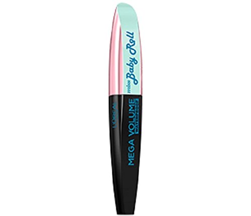 L 'Oréal Paris Mega Volume Miss Manga Baby Roll Mascara Black Pack of 1 x 9 g