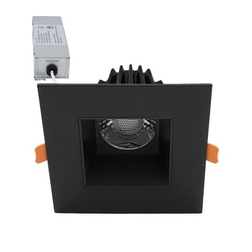 Maxxima 2 in. Ultra-Thin Recessed Anti-Glare LED Downlight - Canless IC Rated, 450 Lumens, 5 Color Temperature Selectable 2700K/3000K/3500K/4000K/