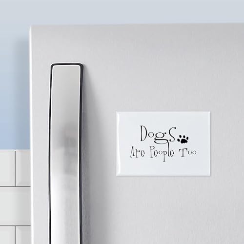 Imán Refrigerador Rectangular Dogs Are People Too miniatura 3