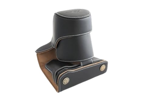 Étui en cuir Olympus OM-D E-M5 protection fait main noir EM5