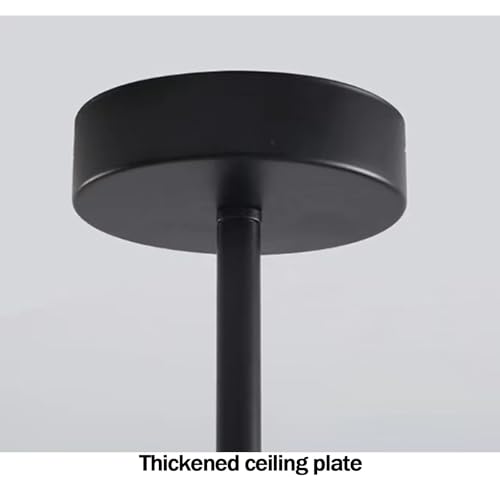 Lámpara Colgante E27 de 360° en negro y oro para dormitorio 4