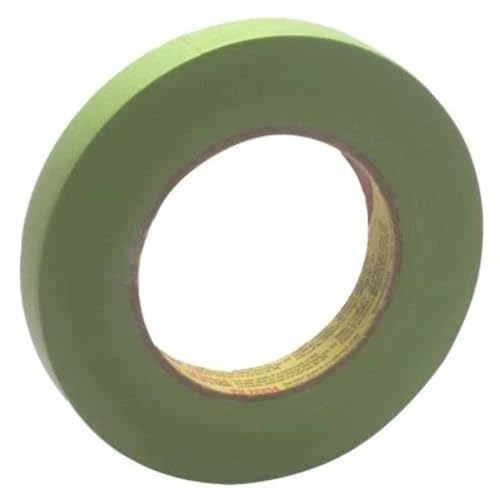 Scotch Performance Masking Tape 233+, 26334, Flexible, Moisture Resistant, Green Color, 18 mm x 55 mm