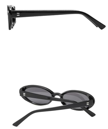 IKANOO Retro Oval Sunglasses for Women Men Vintage Small Oval Sunglasses 90s Style Shades3