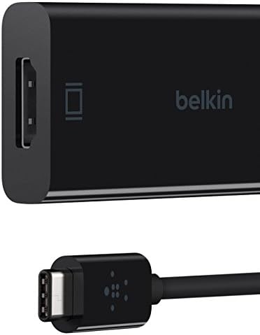 Belkin F2CU038BTBLK HDMI Female to USB-C Male Adapter (4k at 60Hz, 4096X2160) - Black