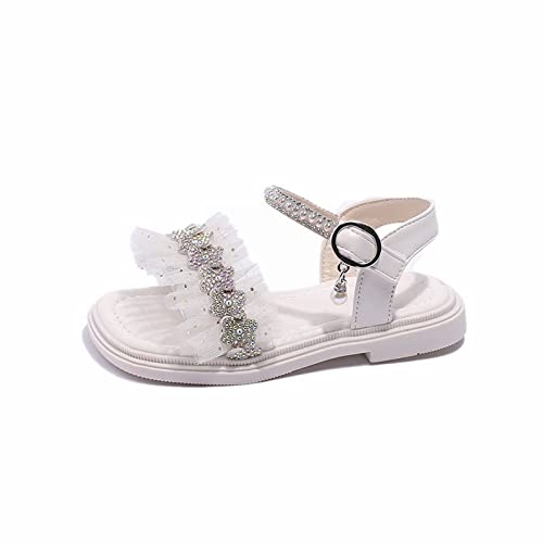 Infant Baby Toddler Girl Casual Buckle Sandal Open Toe Ruffle Dot Bow Flower Dress Soft Sole Princess Shoes2