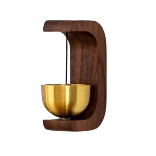 真鍮 天然木 ドアベル 木製 呼び鈴 店舗 ドアベル マグネット 玄関 ドアチャイム 鈴 呼び鈴 チャイム ブナ クルミ 銅 ドアベル ドア 冷蔵庫 ベル 磁石 マグネット 優しい音 ナチュラル ホーム 開き戸 引き戸 鈴