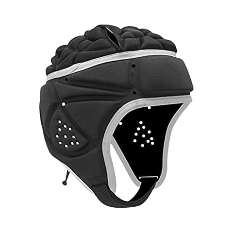 Rugby Headguard, Kids Boys Protective Headgear, Soft Padded Adjustable Headgear Head Protector, EVA Anti-Collision Cap for Rugby, Football Goalkeeper, Roller Skating, Volleyball, Riding Sports Helmet Cover