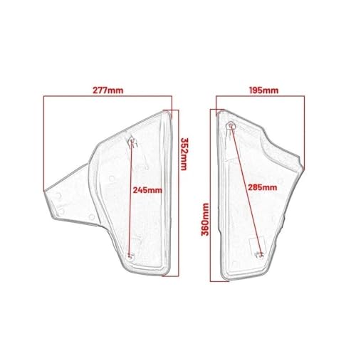 Winglet moto spoiler de carénage haute résistance Shadow VT - 7