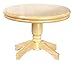 Dollhouse Miniature 1:12 Scale Round OAK Table #T4259