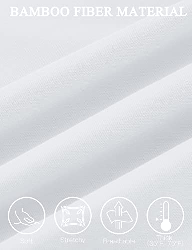 Tapata Womens Button Down Shirts Classic Fit Long Sleeve Blouses Stretch Tops For Work Business Casual Dressy White Medium #TOP1