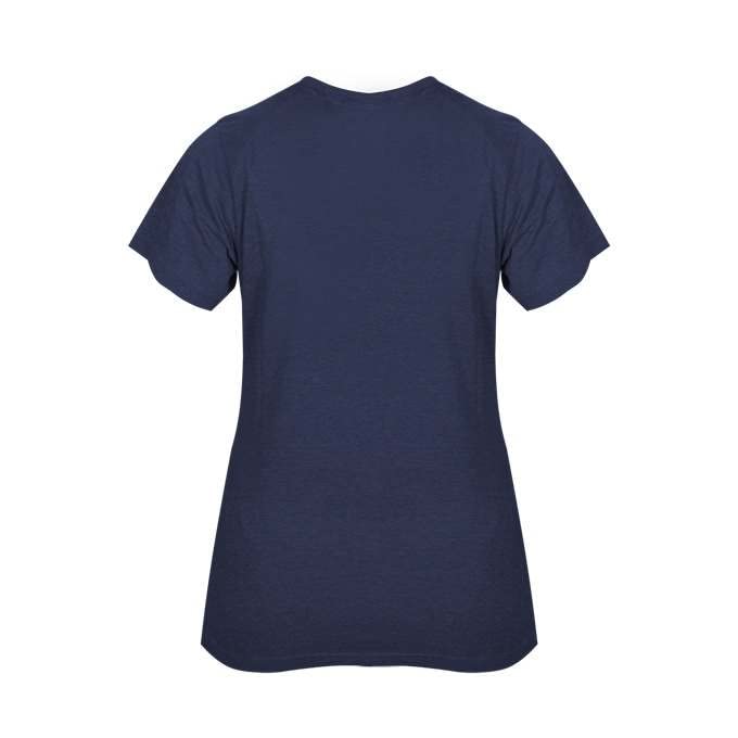 Badger Sports Tri-Blend Ladies' V-Neck Tee Navy Medium