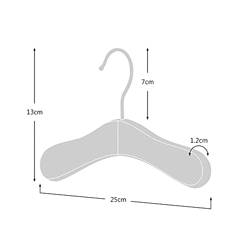 image for HANGERWORLD Pack of 12 Natural Wooden Kids and Baby Hangers for Nurser