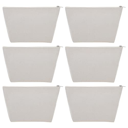 Aspire 6 Pièces Trousse de Maquillage en Coton Trousse de Rangement en Toile Trousse Personnalisabl, Trousse Maquillage Femme, Pochette Maîtresse