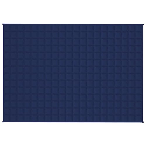 Manta pesada azul de 10 kg y 135x200 cm en algodón transpirable para cama y sofá 3
