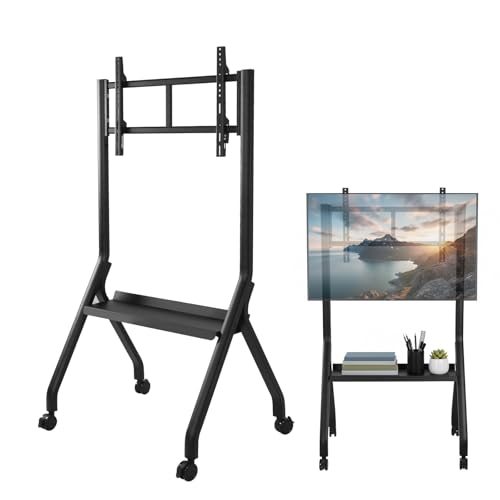Soporte móvil ajustable para pantallas 42-75 pulgadas miniatura 4