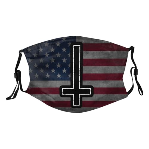 Demonic Inverted Cross Adult Dust Mask Adjustable Dust Face with 2 Filter11