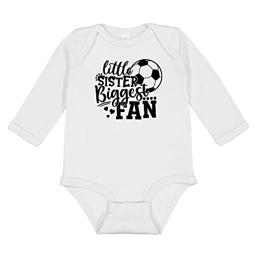 TATY Kids Soccer Little Sister Long Sleeve Baby Infant Bodysuit