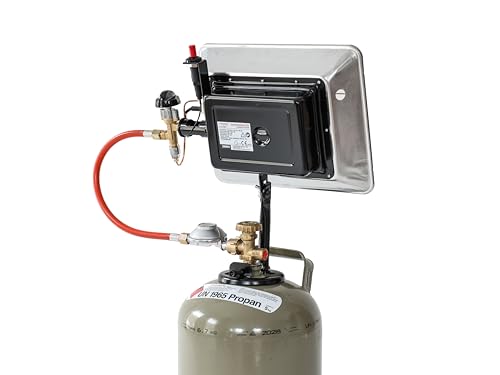 ROTHENBERGER Industrial Gasheizstrahler mit Piezozündung - Frankreich Version, Grau, 035985F