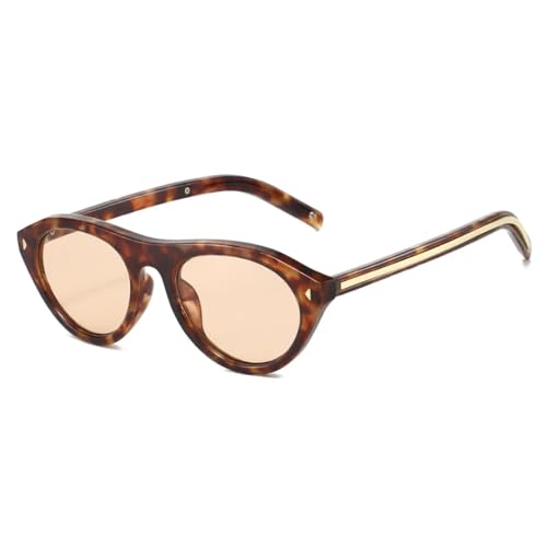 Catálogo para Comprar On-line Ovalado disponible en línea para comprar. 36 Gafas de sol para mujer, estilo ojo de gato, con remaches ovalados (leopardo champán)
