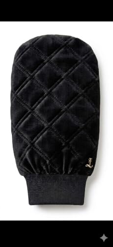 Image of Blessing Quilted Car Wash Mitt, Microfibre, Velvet Exterior, Elastic Wrist Cuff, Scratch-Free, Multi-Colour Options, Mitten Style (Black, Blessing Quilted Car Wash Mitt)