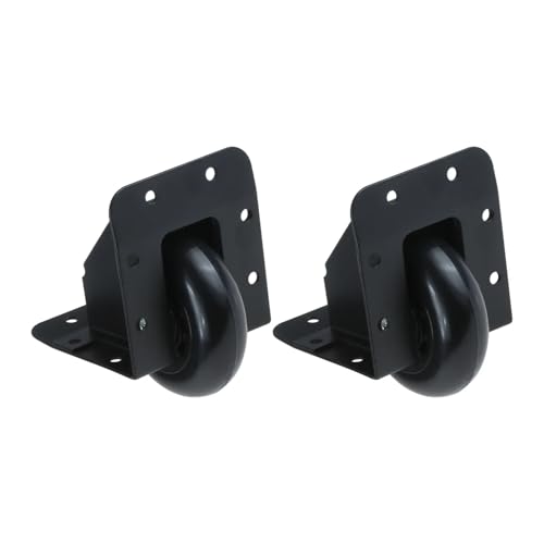 Roulettes d'angle encastrées pour mallette de vol et boîte à outils robustes x2