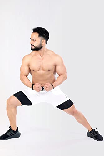 Image of FUAARK Double Layer 2 in 1 Sports Shorts with Inner Tights for Men Gym Tight Short with Pocket