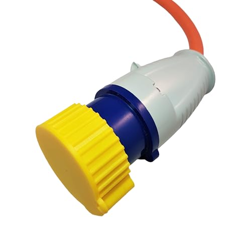 16 Amp Electric Plug Dust Cover for 110V Power Tool Cable or Motorhome/Caravan/Camping Hookup Cable : Yellow Yellow