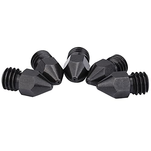 Lysee 3D Printer Parts & Accessories - high Temperature Hardened Steel Zortrax Nozzles for Zortrax M200 3D Printer PEI PEEK or Carbon Fiber Extruder - (Size: 1PC 0.4MM 1.75MM)