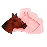 Horse Head Silicone Mold Chocolate, Fondant, Resin, Clay Flexible Mold. Creates a thin horse head.