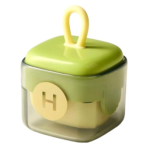 Reusable Lint Roller Mini, Washable Sticky Roller for Travel & Clothes & Furniture & Purse, Portable Pet Hair Lint Remover Ball for Dog Cat Fur (Green)