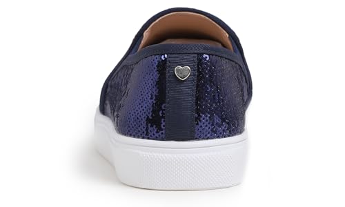 Image of FEVERSOLE Women's Fashion Sparkle Sequin Embellished Sneaker Party Holiday Casual Shoes