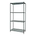 Quantum Storage Systems WR63-2172WPM Wire Plastic Mat Shelving Unit, Carbon Steel, Epoxy Coated, Green/Polymer, NSF