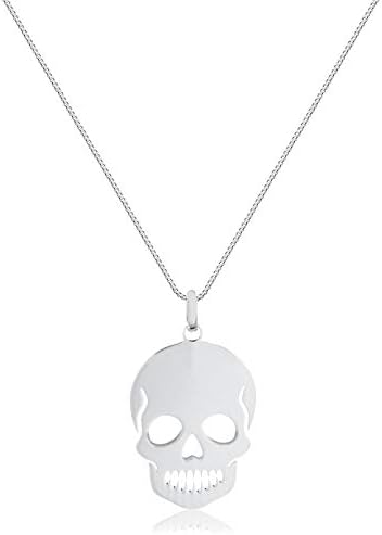 925 Sterling Silver Skull Shaped Pendant for Necklace for Men - Image 2