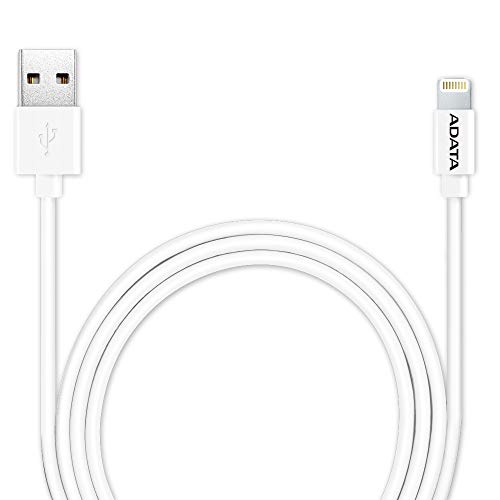 AData 1m (100cm) Lightning USB Cable for Apple iPhone/iPad - White