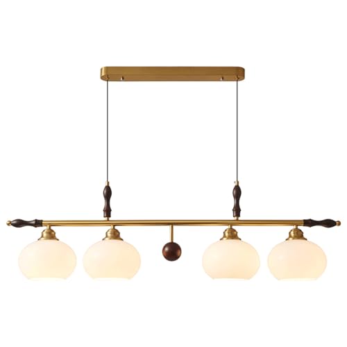 Chandelier de Strière métal, luminaire haut de gamme en verre à 4 lumières