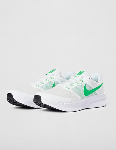 Nike Men's Run Swift 3 Road Running Shoes, Summit White/Green Shock-Barely Green, 11