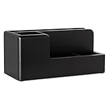 Rolodex Wood Tones Collection Desk Organizer, Black