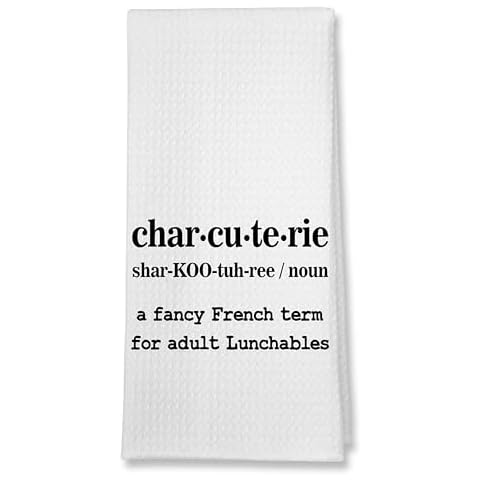 Buildinest Funny Kitchen Towels 1 Set A Fancy French Term for Adult Lunchables Dish Towels Flour Sack Towel Funny Hand Towels Tea Towels for Kitchen Bathroom Housewarming Hostess New House-B25 Cover