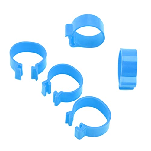 Anéis de osso de pato, anel de osso de galinha fivela de plástico 100 peças para aves domésticas 25