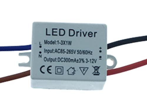 Led Driver Cc 300Ma 3V-12Vdc 3X1W Trasformatore Alimentatore Corrente Costante 3W