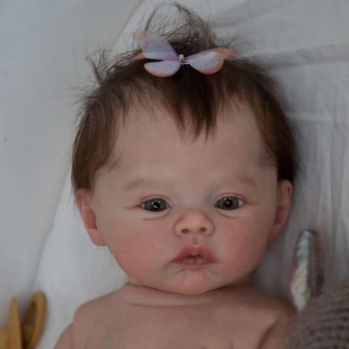 Image of RXDOLL 18 inch Reborn Baby Dolls Anatomically Correct Girl Realistic Newborn Baby Dolls Silicone Vinyl Full Body Real Life Baby Doll Washable Toy Gifts for Kids Age 3+