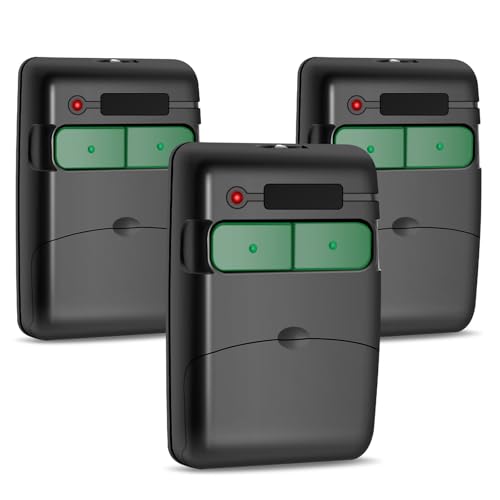 Reemplazo para Mando Garaje CLEMSA 433.92 MHz, 3 Unidades Mando Puerta Garaje Universal, Mandos Puertas Automáticas, Reemplazo Compatible MV-1, MV-12, MV-123, Control Seguro y Preciso