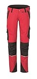 Planam Norit Damen Bundhose rot schwarz Modell 6417 Größe 40